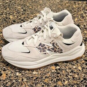 New Balance 57/40 Sea Salt Leopard Grey Gum Sole Shoes Womens Size 11 Width B